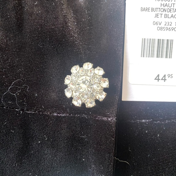 Dynamite velvet bustier-size XS rhinestone buttons - Picture 4 of 5